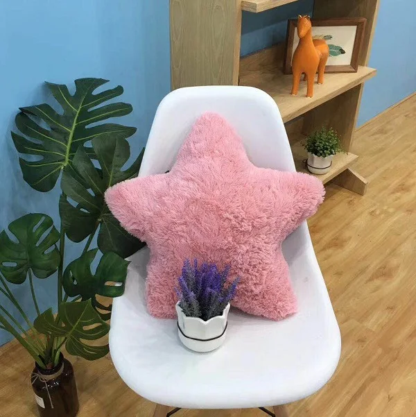pink Плюшевая подушка пушистые мягкие подушки сиденья круглые красивые диван подушка подушки для Домашний Декор автомобиля диванные подушки подарки - Цвет: pink