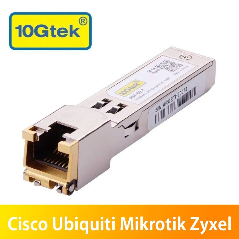 Модуль приемопередатчика SFP RJ45 1 25 Гб 100 м для GLC T/SFP GE T 1000Base Gigabit RJ 45 Copper также Ubiquiti