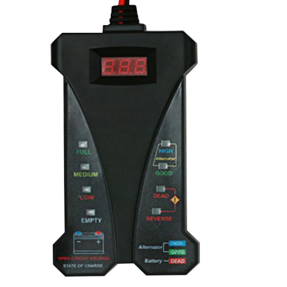 Motopower MP0514A 12V Цифровой тестер батареи Вольтметр система зарядки Анализатор ЖК