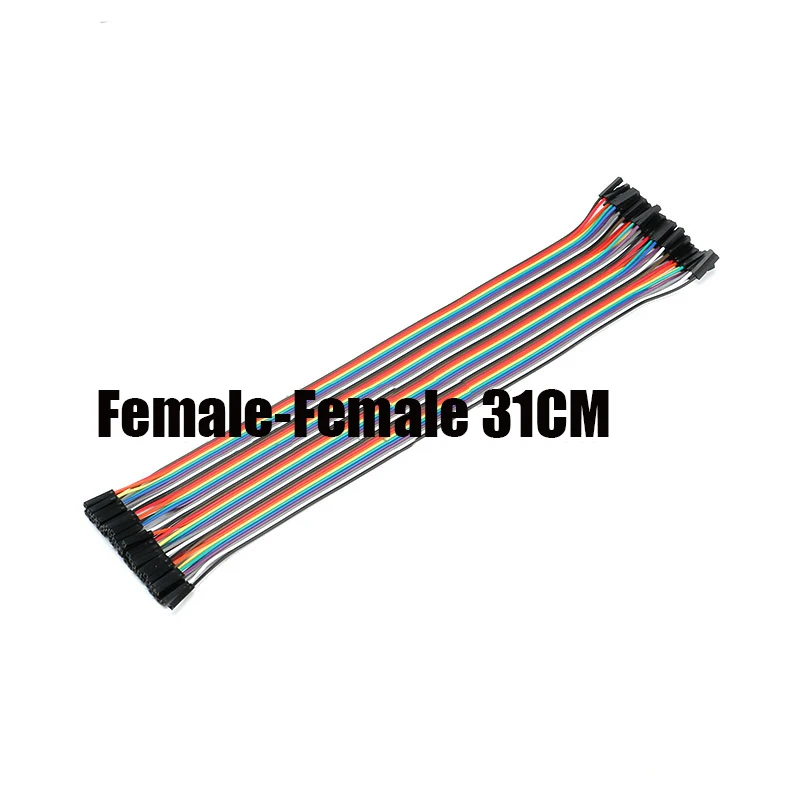 

Free shipping 10set Highquality 31CM 1P-1P 40P Dupont Cable female to female Colorful Dupont Jumper Wire dupont line 12PC coope