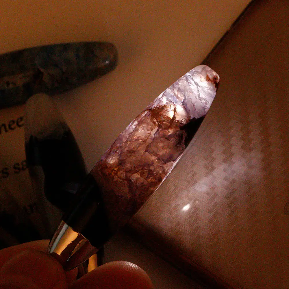 Yumten Красочный кулон аметист ожерелье натуральный кристалл капли драгоценные