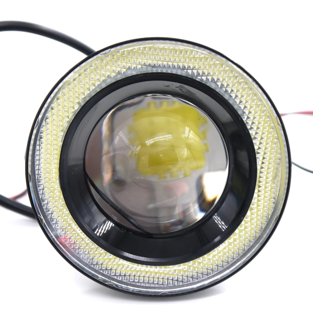 Белый цвет 2шт водонепроницаемый проектор LED для освещения в тумане световой