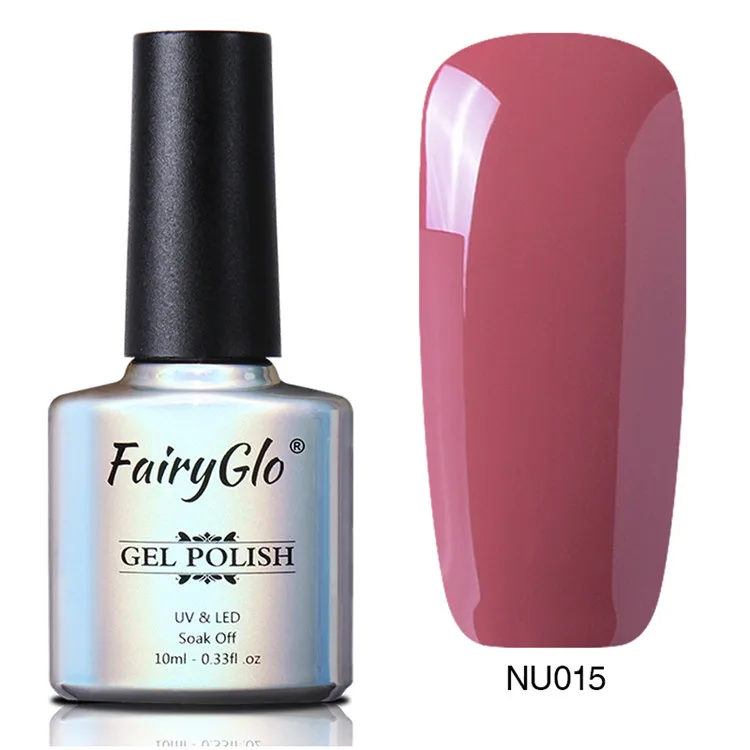 FairyGlo 10 мл телесного цвета УФ гель лак для ногтей светодиодный впитывающий Гель-лак полуперманентный Гибридный лак Лаковая краска - Цвет: NU015