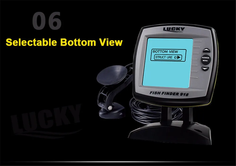 Русское меню! LUCKY FF918-100WS 2-в-1 Рыболокаторы проводной/Беспроводной Рыболокаторы эхолот Сенсор детектор рыбы монитор