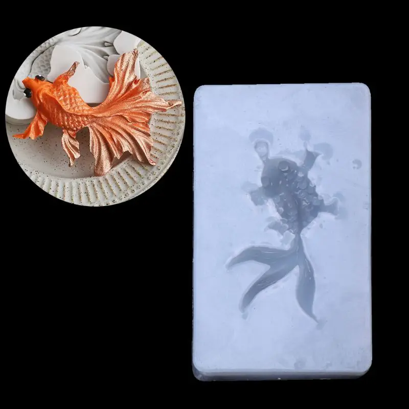 

Goldfish Pendant Liquid Silicone Mold DIY Resin Jewelry Making Craft Tool