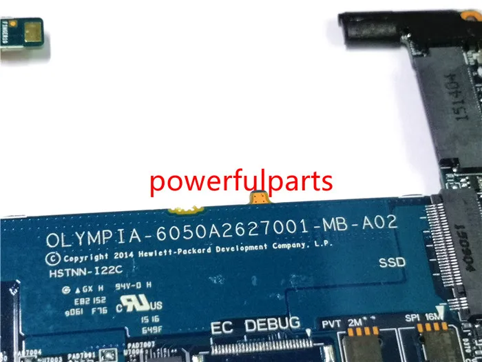 Совместима с материнской платой ноутбука hp 1011 elite x2 805068-601 6050A2627001-MB-A02 i3 |
