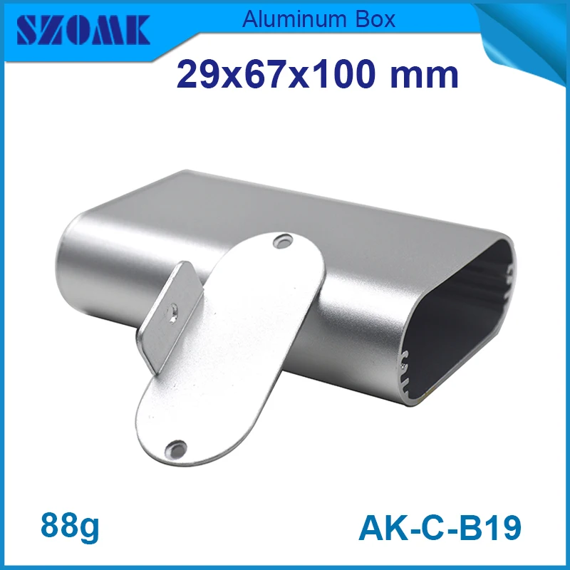 Электронная коробка из алюминия (project) одна шт серебряного цвета очень красивая