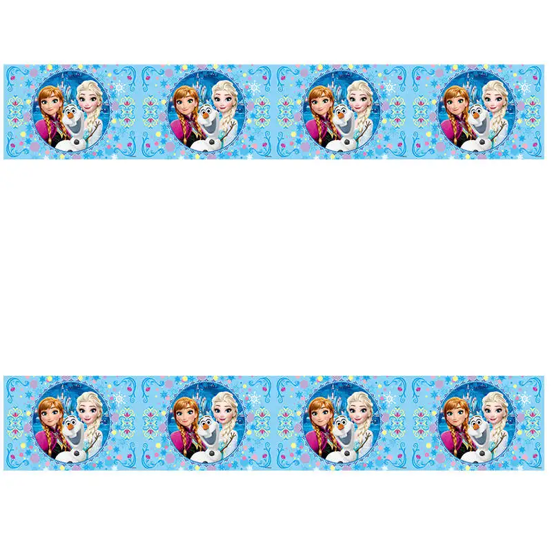 Tablecloth-1Pcs Дисней мультфильм тема принцесса Анна Эльза одноразовая скатерть чашка тарелка тема вечерние Baby Shower День рождения поставка украшений для вечеринок - Цвет: Tablecloth-1Pcs