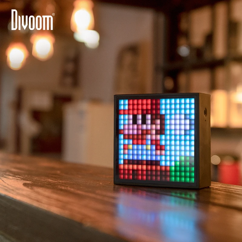 Новый Divoom TIMEBOX EVO Bluetooth Беспроводной Динамик пикселей смарт многофункциональный
