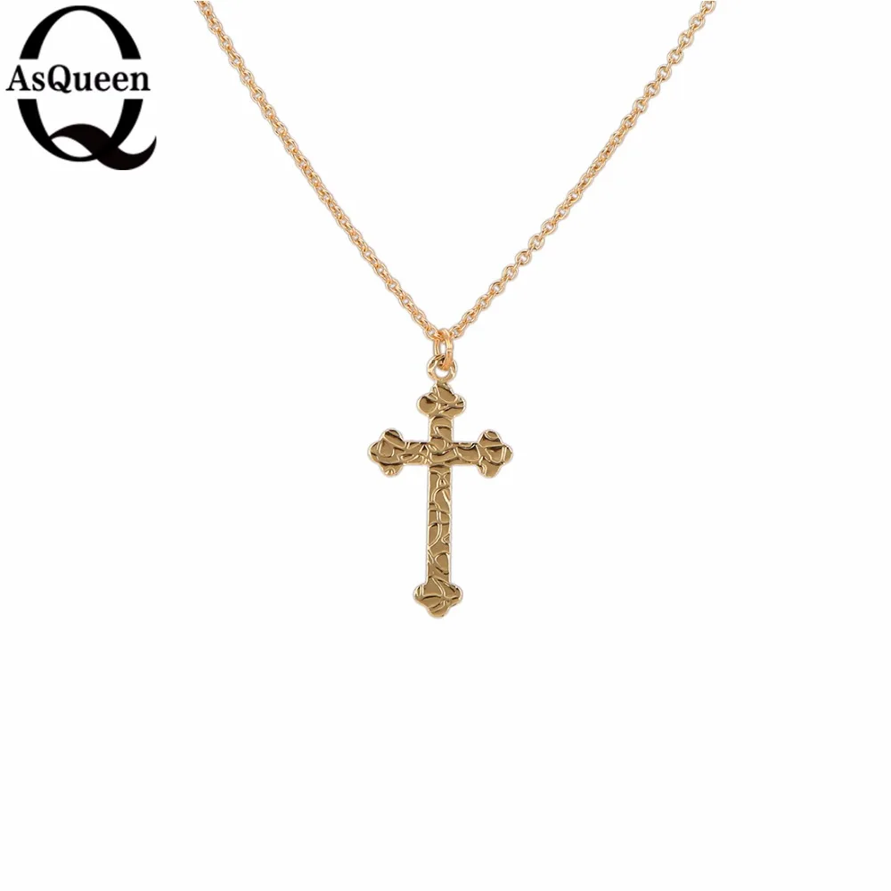 

Wholesale-Zircon Alloy Cross Pendant Necklace Fashion Jewelry Top Quality Beautiful Christmas gift For Women