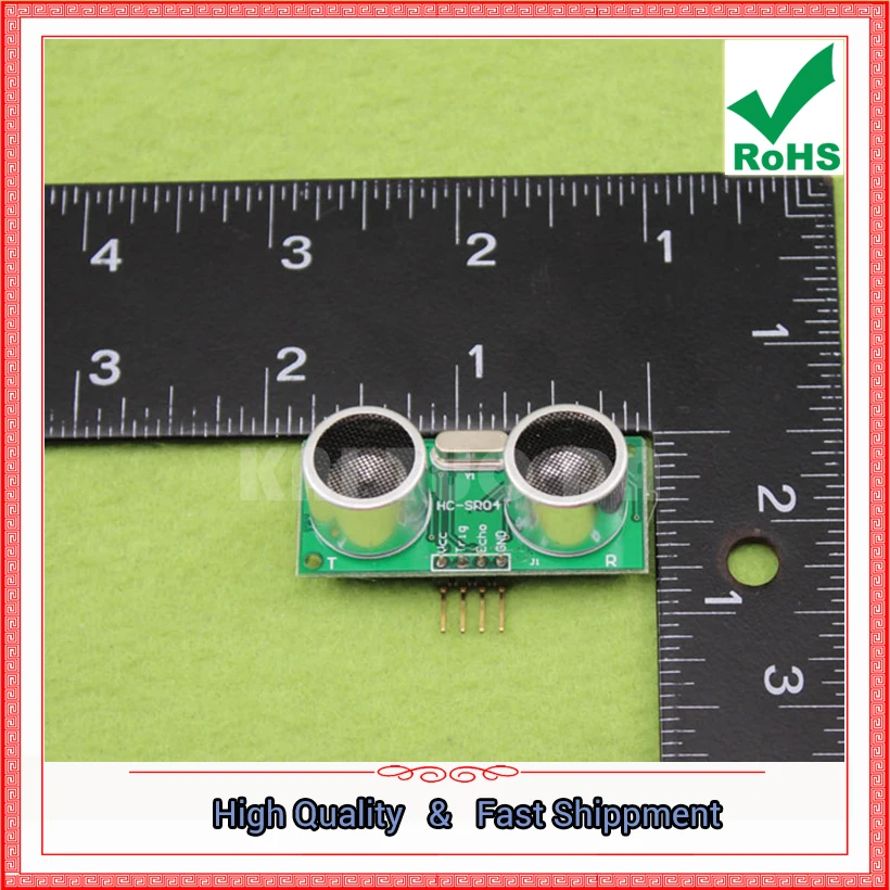 Green hc-sr04 Ultrasonic Module Ranging Intelligent Car Sensor (H5A2) | Электронные компоненты и принадлежности