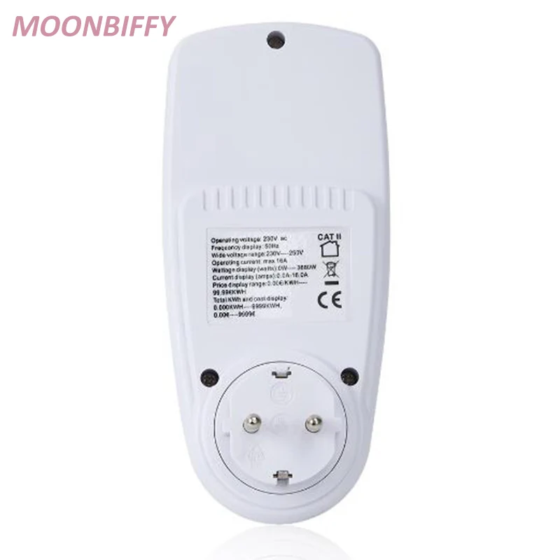 230V 16A EU Plug цифровой вольт Напряжение ваттметр Мощность анализатор электронный счетчик Мощность счетчик энергии автоматический кВт-ч Мощность SwitchNew Лидер продаж