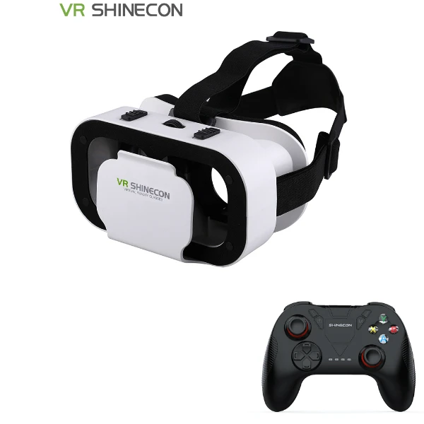 VR plus 888 remote VR Shinecon последняя версия 5,0 VR Виртуальная реальность 3D очки Смарт Bluetooth беспроводной пульт дистанционного управления геймпад для 4,7-6,0 дюймов - Цвет: VR plus 888 remote