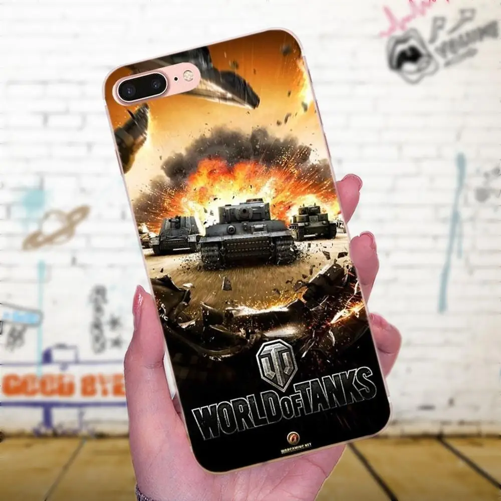 Мягкий чехол World Of Tanks Multi для Xiaomi Mi3 Mi4 Mi4C Mi4i Mi5 Mi 5S 5X 6 6X 8 SE A1 Max Mix 2 Note 3 4 | Мобильные