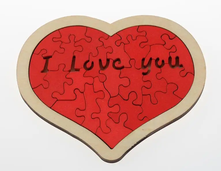 Новинка 2017 деревянная головоломка IQ в форме сердца для мозга игра детей и