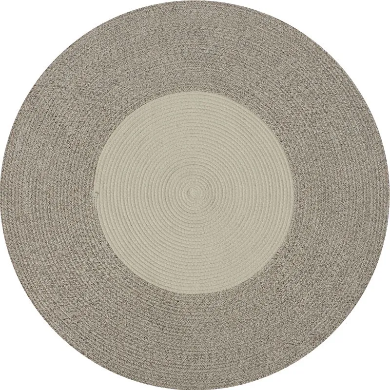 

100% cotton Kilim round grey white Living room Carpet geometric Indian Rug Modern Mat contemporary design Bohemia Nordic style