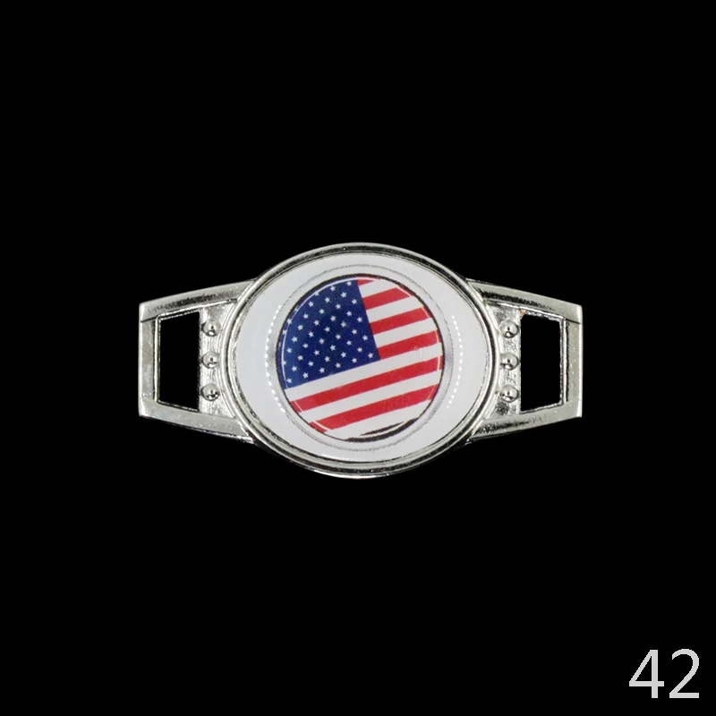 26# Trinidad flag Shoelace Buckle Charms Football Team For New Sneakers Sport Shoes Paracord Bracelets Decoration | Украшения и