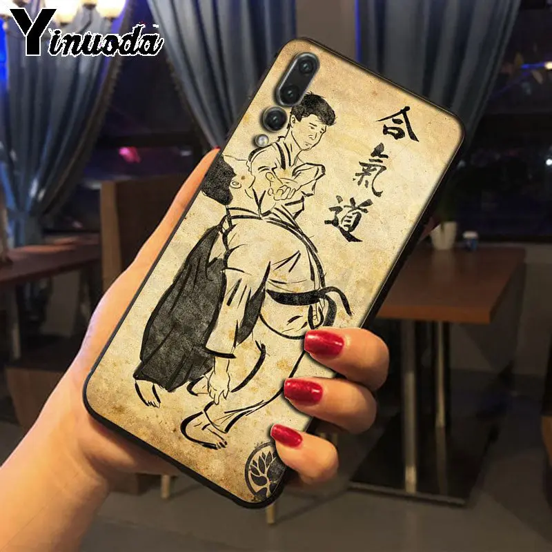 Yinuoda Япония айкидо дзюдо фитнес фото мягкий чехол для телефона huawei mate 10 lite p20lite nova