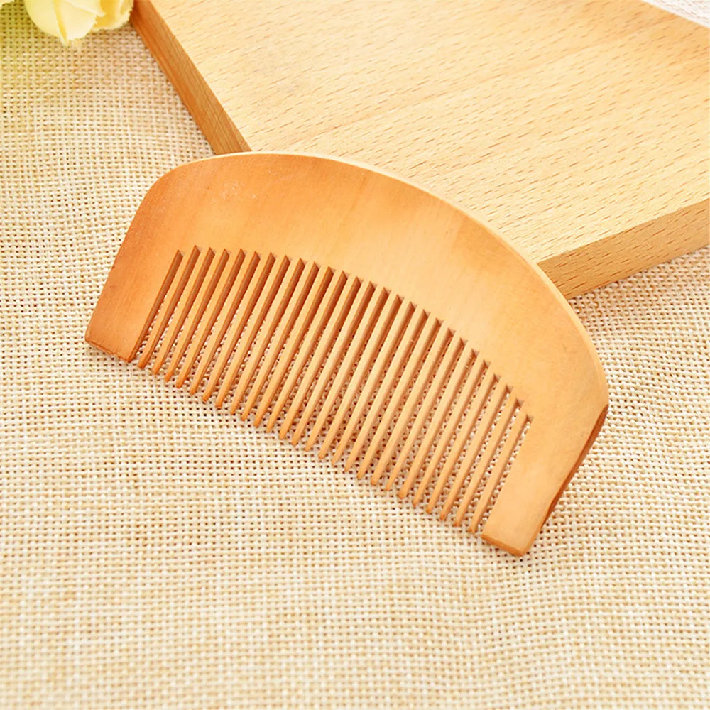 

Natural Peach Wood Comb Tangle Hair Brush Anti-static Head Massage Hair Care Wooden Styling Tool Hair Comb Hairbrush Random Type