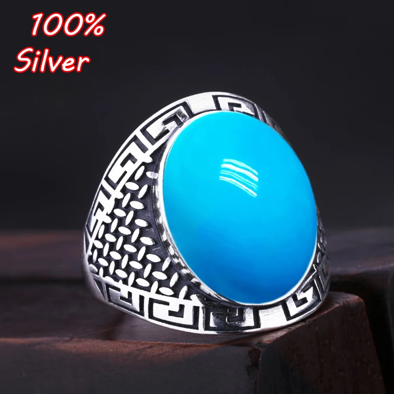 

13*17MM 925 Sterling Silver Color Ring Setting Oval Cabochon 12*18MM Base Adjustable Blanks 14*16MM Supplies For Jewelry Making