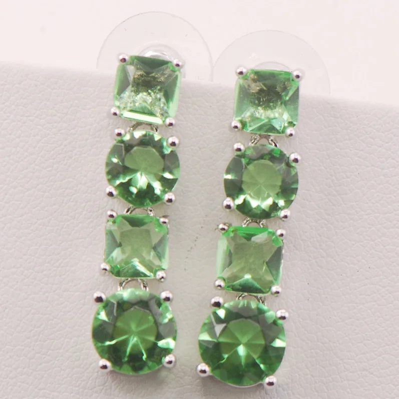Женские серьги из серебра с кристаллами|silver crystal earrings|crystal earrings925 sterling |