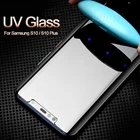 EMUTII UV закаленное стекло для Samsung S20 S21 S22 Plus Note 20 Ультра Защитная пленка для экрана жидкий клей Galaxy S10 Plus фотопленка