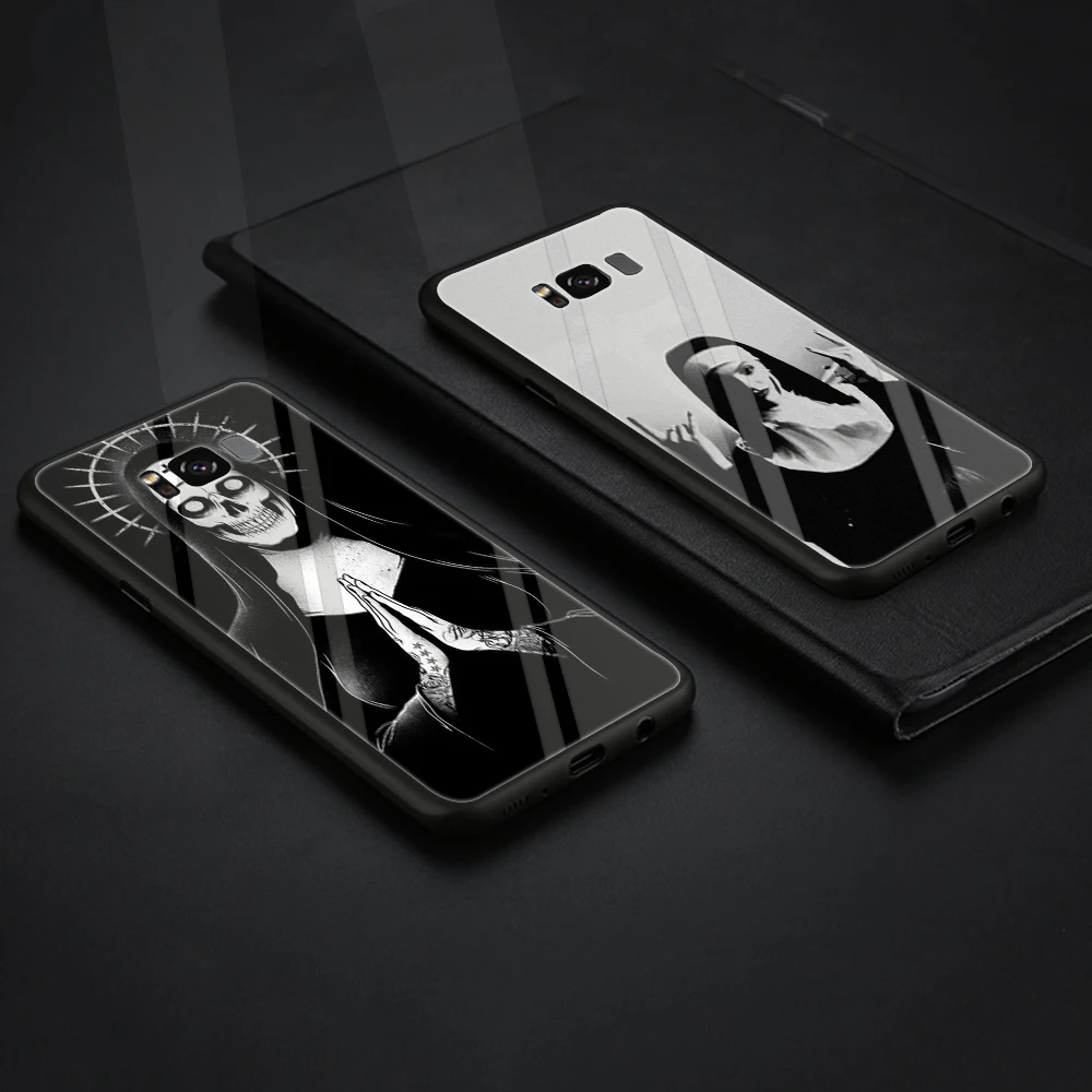 

Lavaza Sister Nun Tempered Glass Soft Case for Samsung Galaxy S8 S9 S10 Plus Note 8 9 A30 A50 A70 Cover