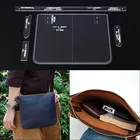 1 компл. DIY лазерная резка акриловый шаблон кожа ручной работы модная мужская Сумка Через Плечо Кожаная ремесло резка