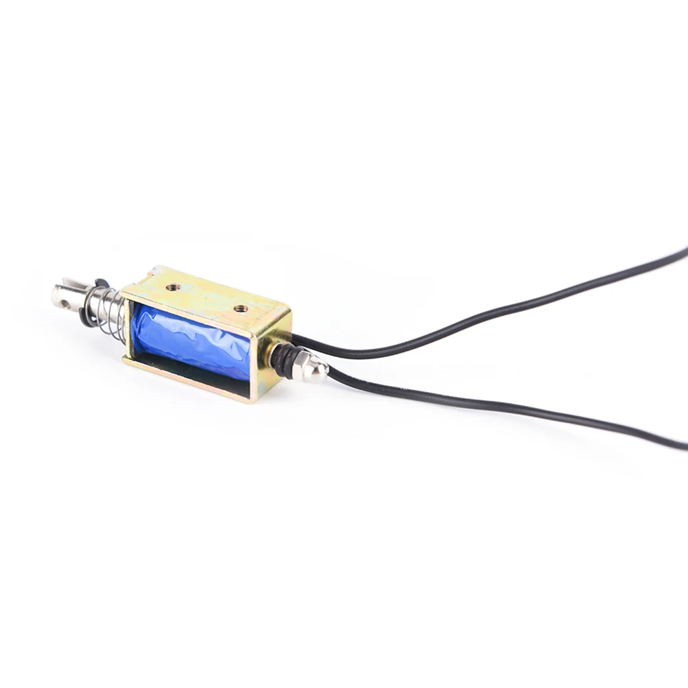DC12V 0.6A открытые рамочный Электромагнит замок на дверь сейфа силы 5N пройденное расстояние 10 мм линейный соленоид 300MA