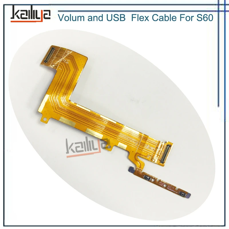 Объем и USB кнопки для Caterpillar Cat S60 1 шт. громкости гибкий кабель Аксессуары
