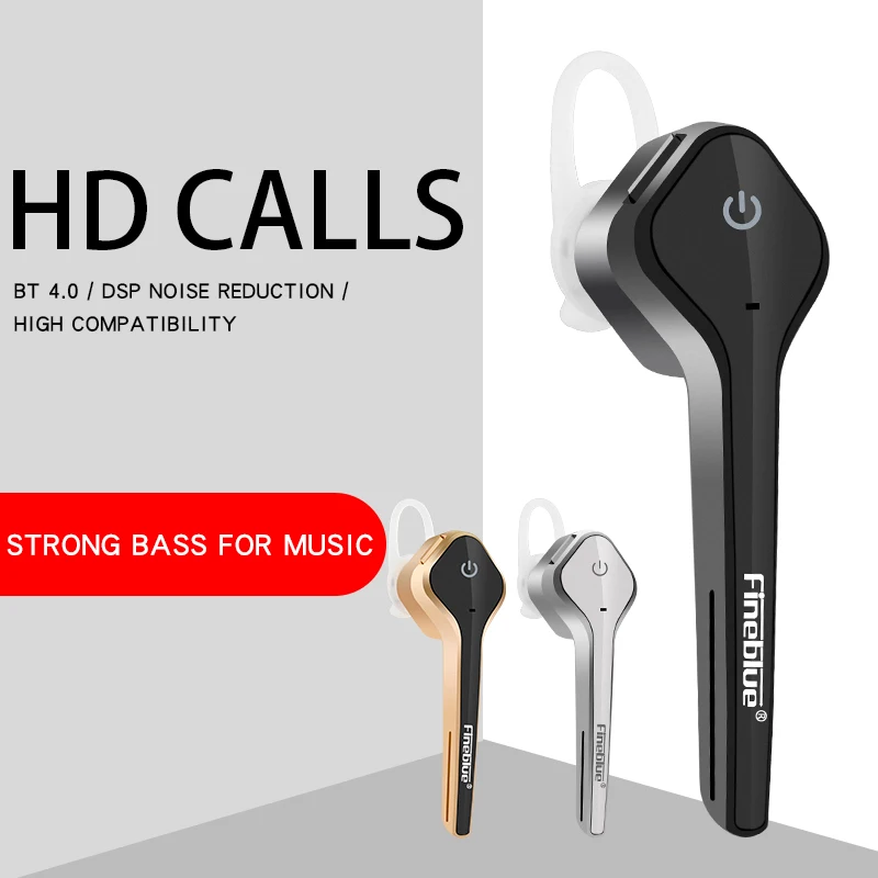 Fineblue HD998 Беспроводная гарнитура Bluetooth наушники мини бизнес портативный с