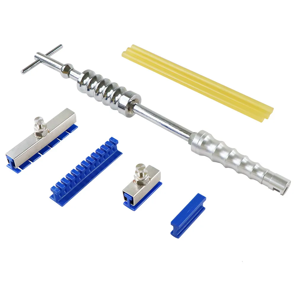 Инструменты PDR slide hamme big или ong dent grade dent repair tools kit гибкие вкладки для слайда молоток инструменты для ремонта вмятин на автомобиле - Цвет: Синий