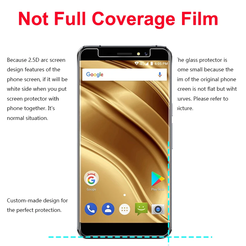 2 шт. закаленное стекло для Ulefone S8 Pro 5 3 защита экрана ультра тонкая защитная