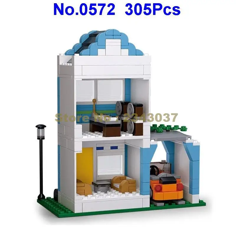 Конструктор Sluban 0572 из 305 блоков Simurban для жилых помещений|building blocks|block blockcity building