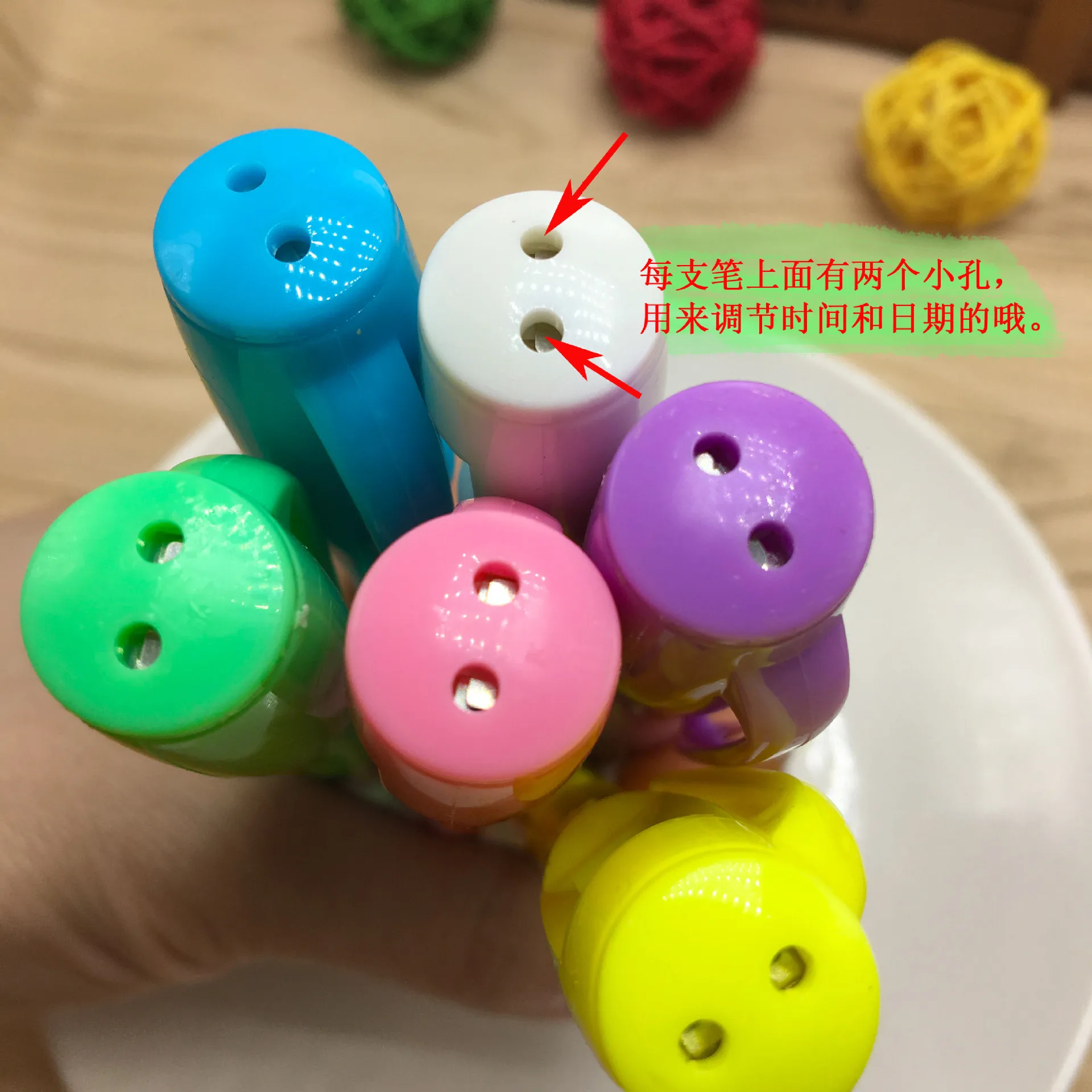 Цифровые часы шариковая ручка 5 шт./партия электронные ручки для письма