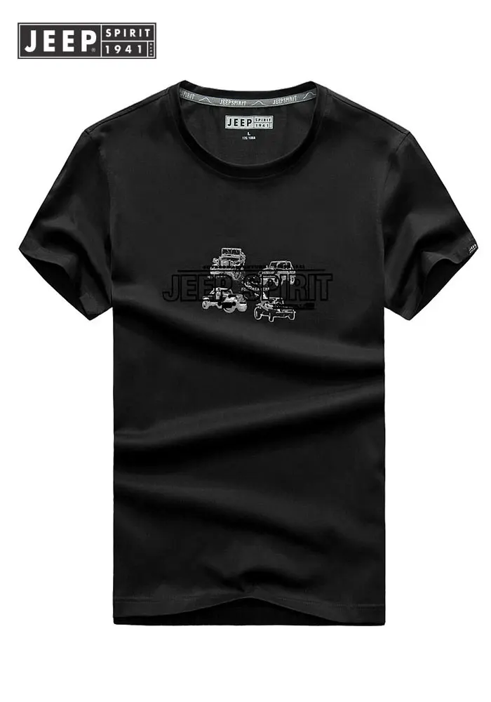 JEEP одежда 2019 летние новые футболки мужские хлопковые с буквенным принтом и
