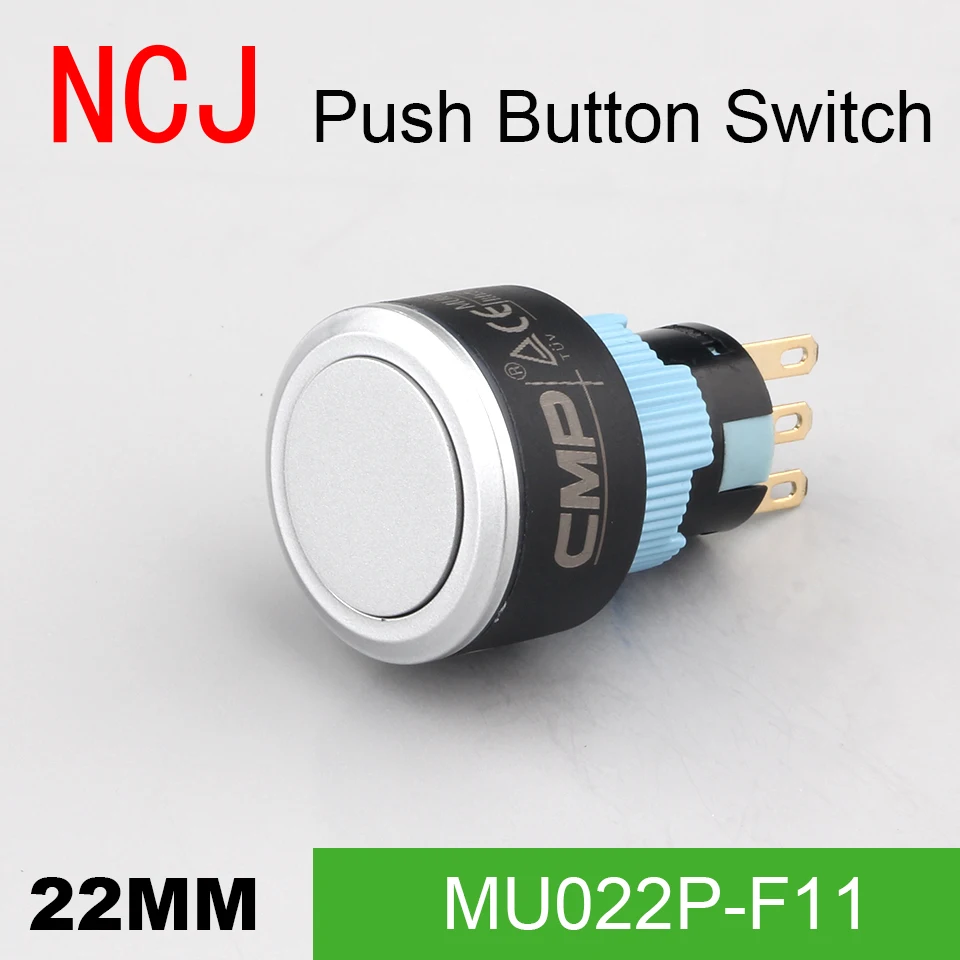 NCJ 22 мм pc кнопочный переключатель IP67 поддерживает альтернативную фиксацию и