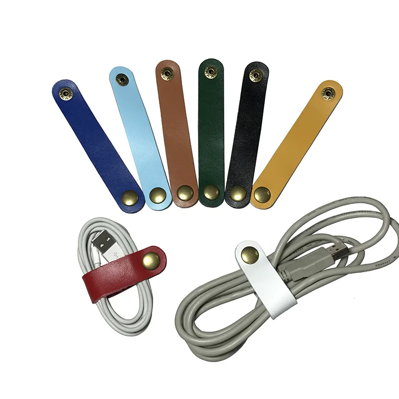 10 шт./лот Смешанная Пряжка из искусственной кожи устройство для намотки кабеля