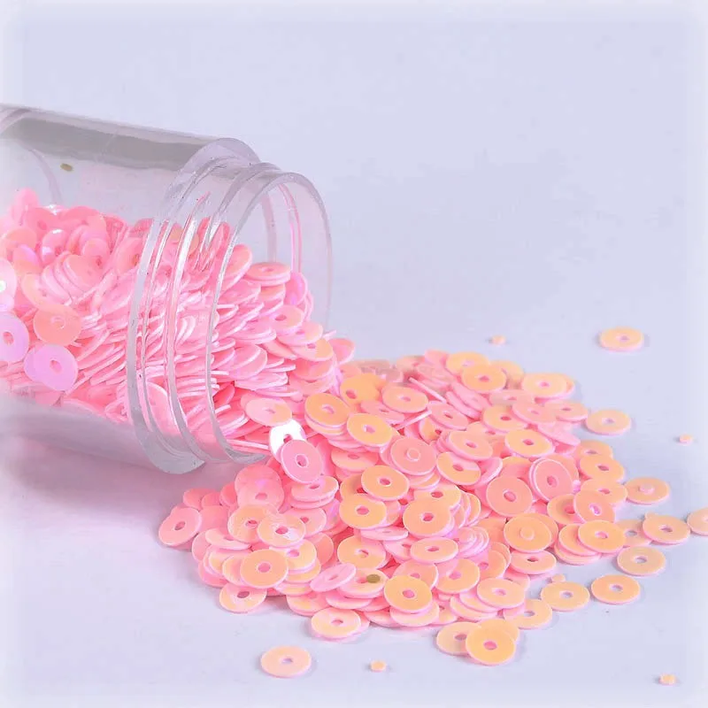 AB Dark Pink 10 г/упак. 2-6 мм мульти размер плоские круглые свободные пайетки для рукоделия ПВХ матовые и кремовые блестки пайетки Швейные аксессуары для свадебного платья - Цвет: AB Dark Pink