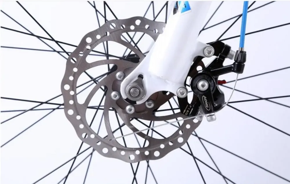 Снежный велосипед MTB 26x1" 7 21 24 27 скорость двойной диск горный Fat велосипедная Подвеска стальная рама 4" Шины алюминиевые колеса 24 кг