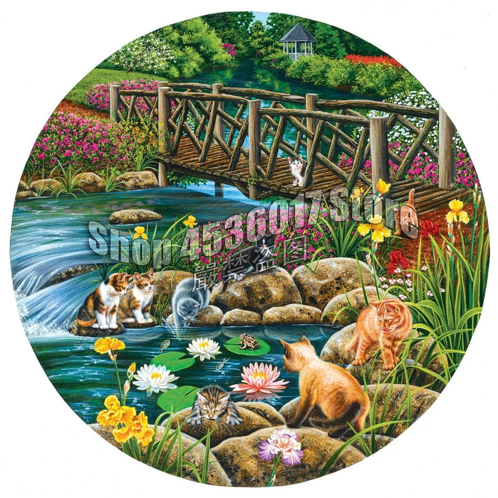 

Field Cats DIY Full Diamond Embroidery 5D Diamond Painting Mosaic Cross Stitch animals Art Needlework Crafts Home Decor