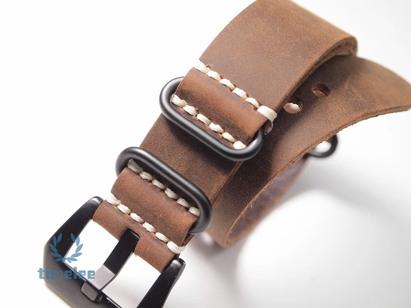 Сменный ремешок для часов crazy horse кожа nato 20/mm22mm/24 мм/26 мм
