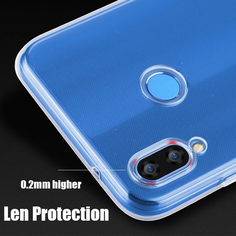 Прозрачный силиконовый мягкий чехол из ТПУ с принтом &quotдля huawei P20 Por P10 P8 Lite 2017