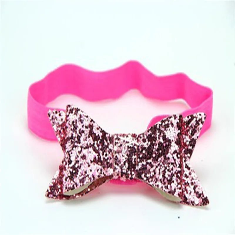 Милая Детская повязка на голову с большим цветком для девочки бант эластичная