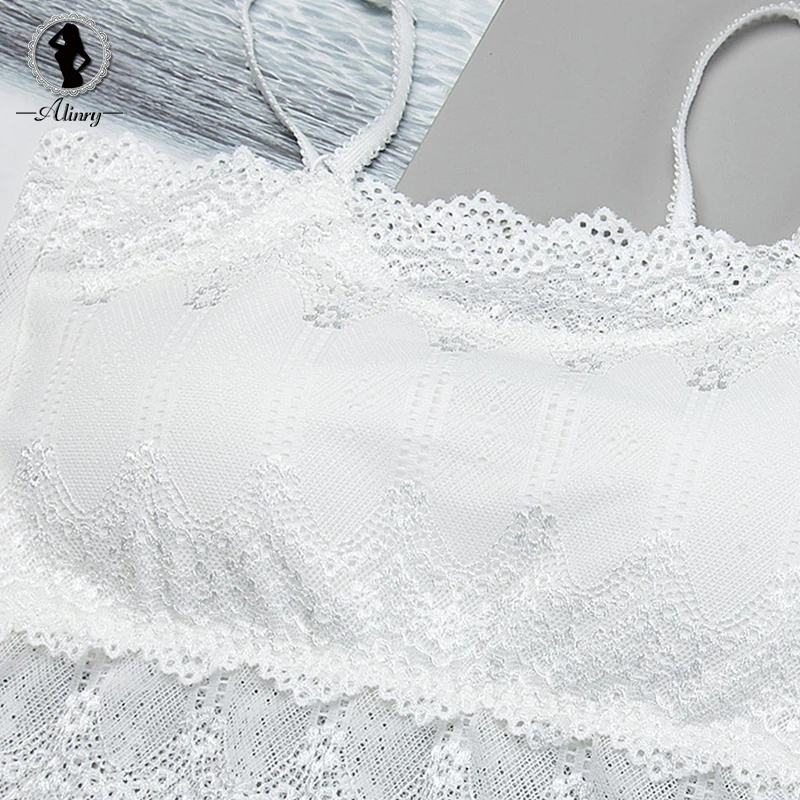 ALINRY сексуальный бюстгальтер цветочные кружева Женские топы seamless bralette белье push up