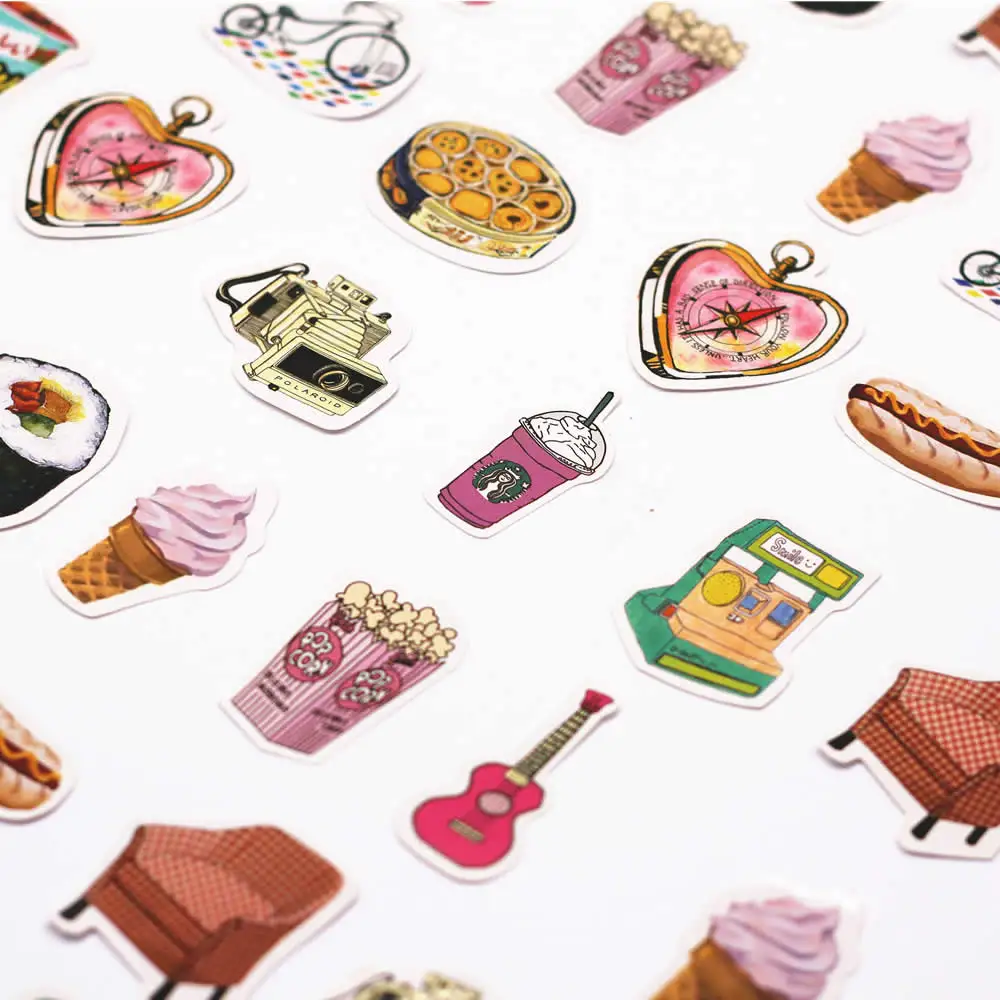 45 шт. Kawaii милые маленькие свежие шаблон Decoracion журнал наклейки Скрапбукинг