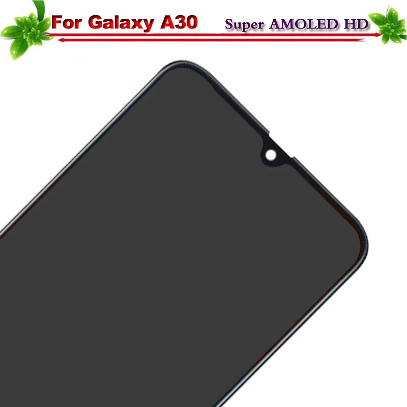 Super Amoled для samsung galaxy A30 A305/DS A305F A305FD A305A ЖК-дисплей Дисплей Сенсорный экран планшета