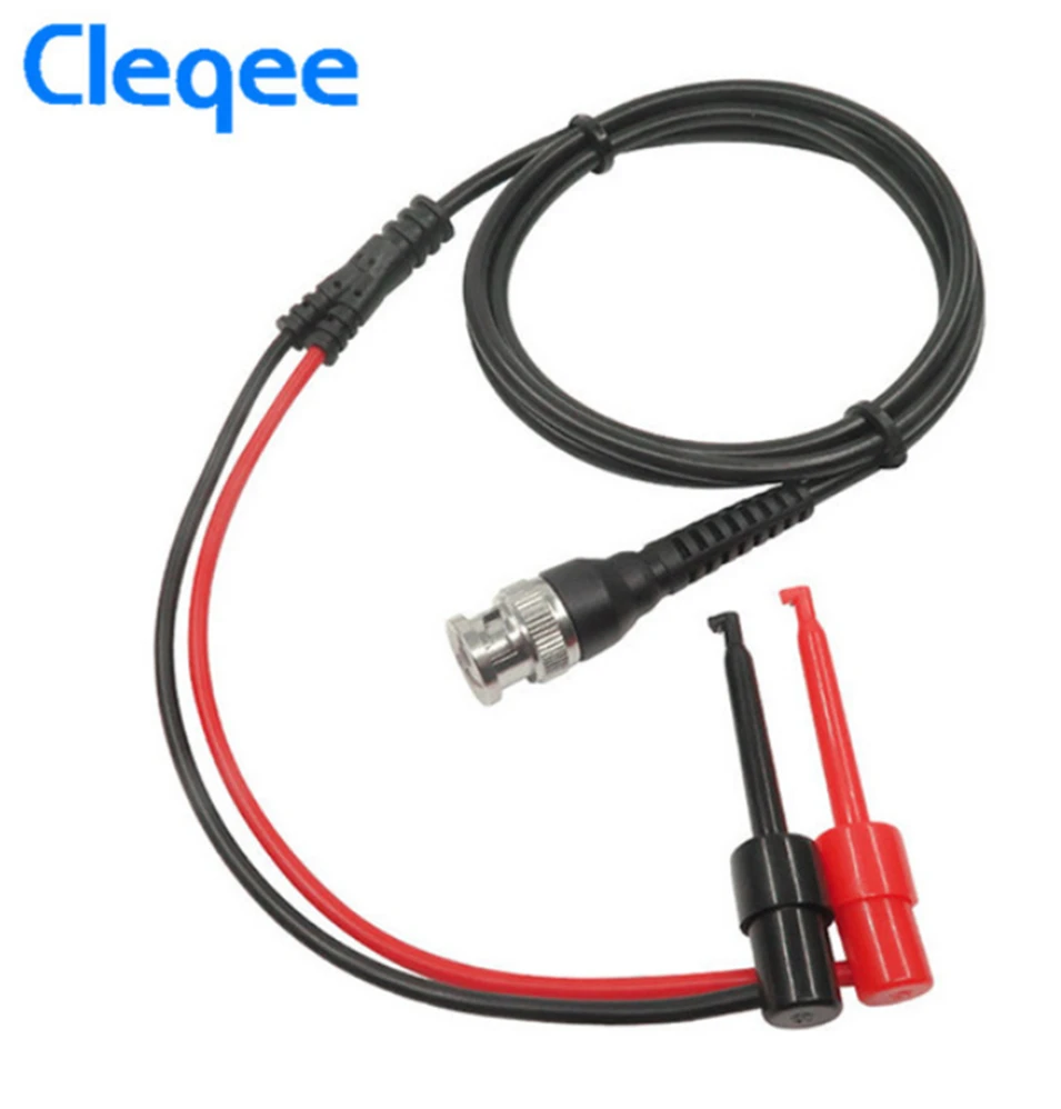 Cleqee P1007 BNC штепсельная вилка Q9 к двойному крюку зажим тестовые щупы кабеля 120