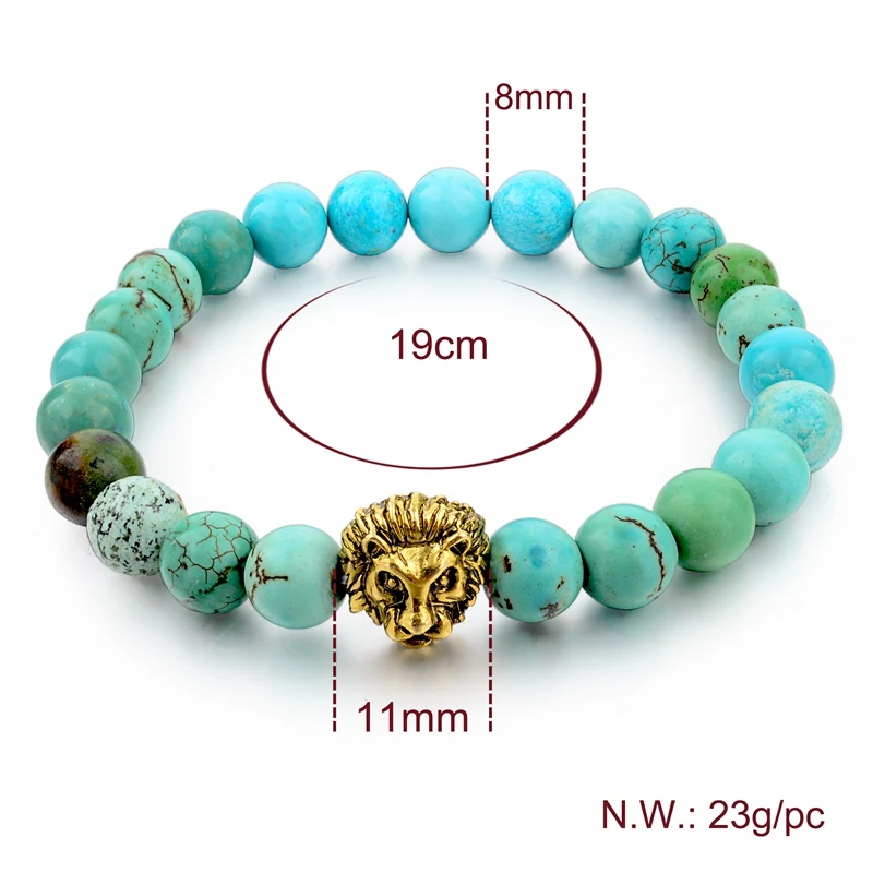 CHICVIE зеленые натуральные камни искусственная нить браслет с камнями мужские