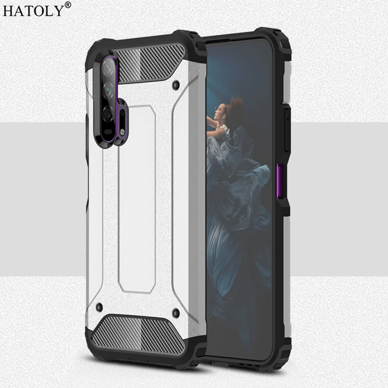 Чехол для Huawei Honor 20 Pro противоударный прочный армированный чехол бампер